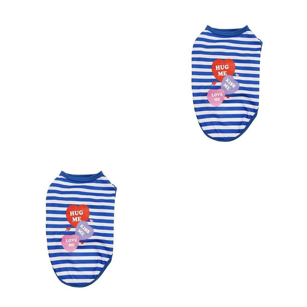 2 Sets of Striped Vests for Pets