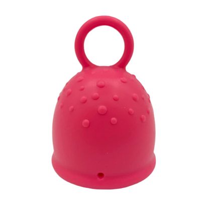 Menstrual Cup for Women, Easy to Use, Soft Silicone, Red, L