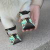 Suhoaziia Cartoon Rooster Reflective Non-Slip Winter Dog Boots view 3