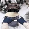 Stroller Hand Muff for Children, Warm Merino Wool Lined, Universal Size, Blue view 2