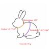 Kiwochy Adjustable Soft Rabbit Harness with Leash - Mesh Hamster Vest 2 Pack for Pets view 2