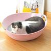 AnsonBoy Brown Felt Cat Bed with Cushion view 2