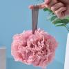 Light Pink Nylon Shower Sponge, 14 cm, Super Soft view 4