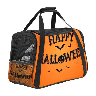 Pet Carrier Bag, Halloween Background (12), Soft-Sided Pet Travel Bag for Cats, Dogs and Puppies, Comfortable, Portable, Foldable, Airline Approved