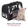 Black-and-White Skull Grim Reaper Pet Carrier, Soft-Sided, Foldable, Airline Approved view 4