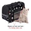 Pet Carrier, Halloween Skeleton Skull Pattern, Soft-Sided, Foldable Travel Bag for Cats and Dogs view 4