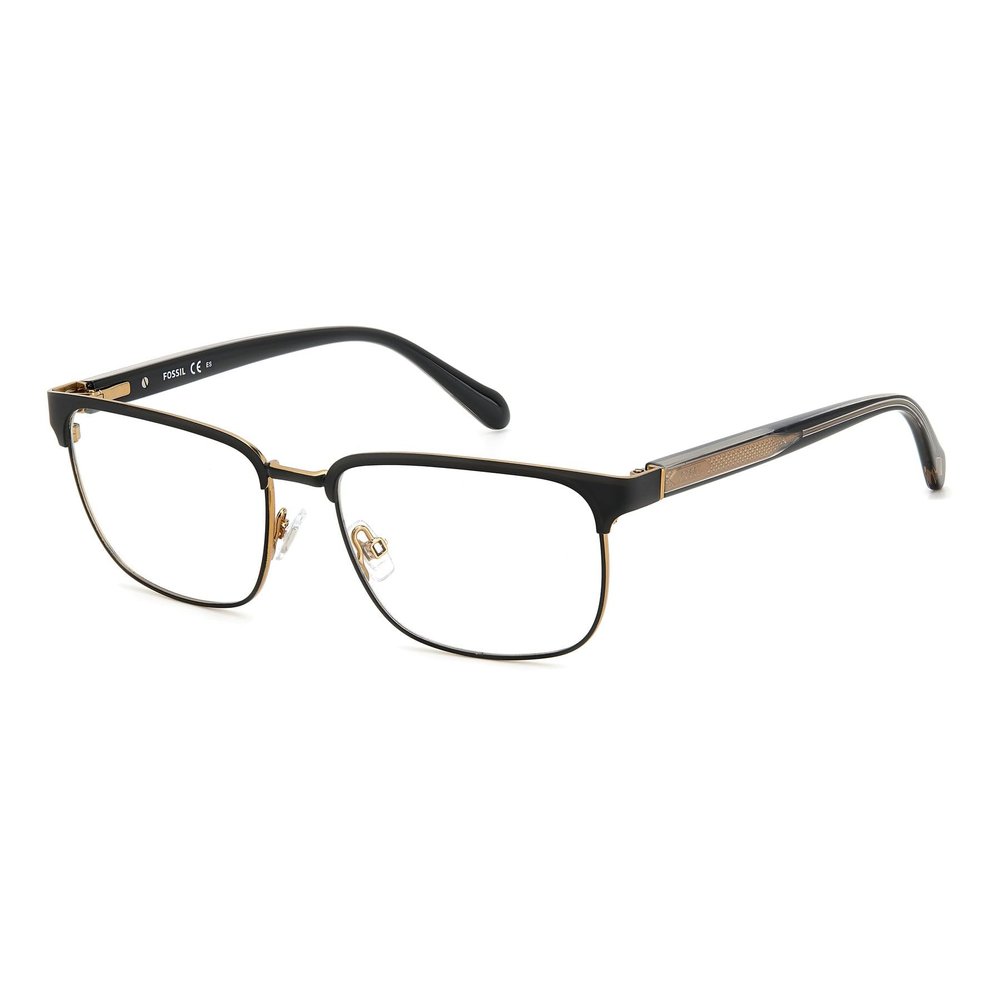 FOSSIL FOS 7146/G 0UH Black/Antique Gold Men's Eyeglass Frames, 54/17/140