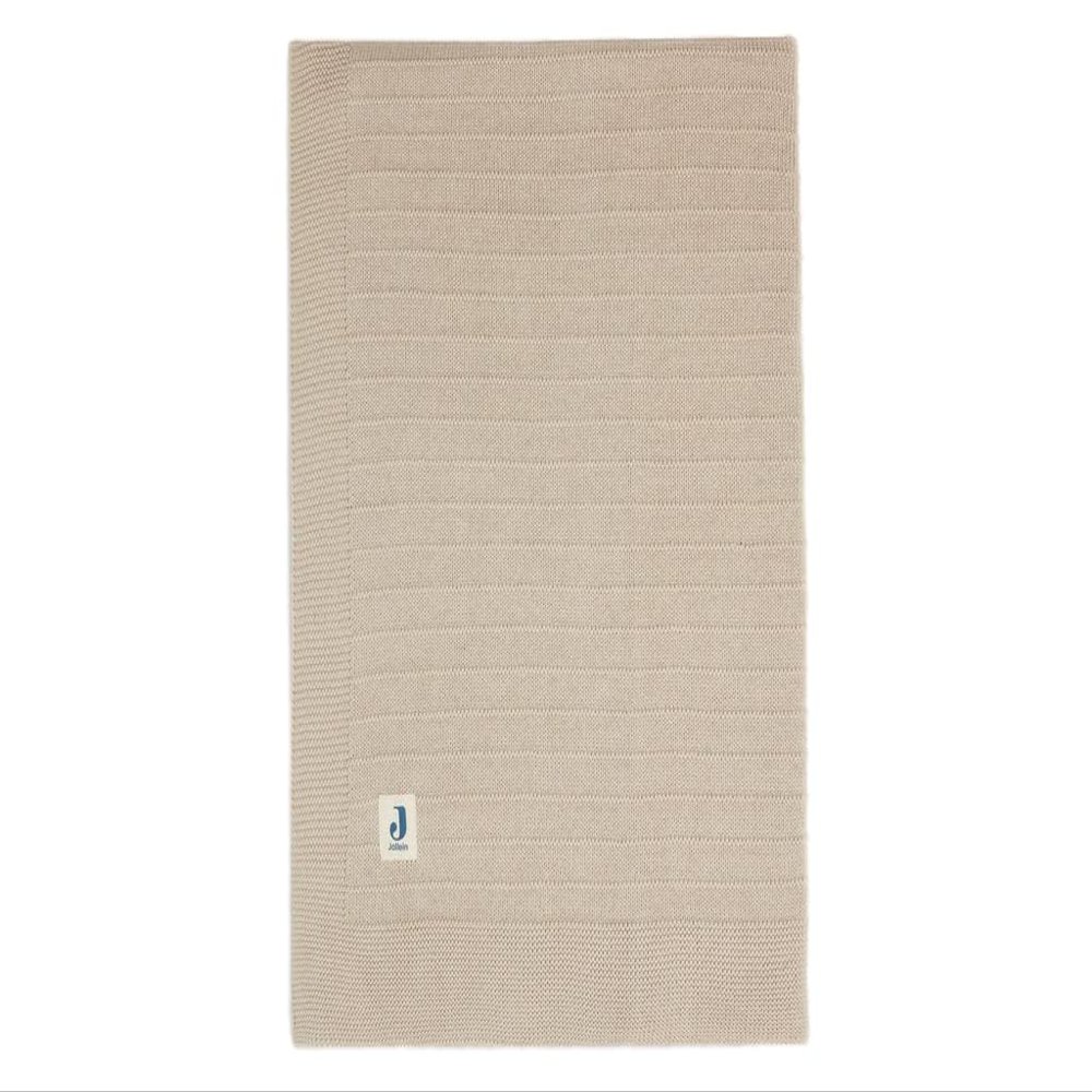 Jollein Pure Knit Bassinet Blanket, Nougat, 75 x 100 cm