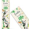 GRAVURZEILE Wooden Height Chart for Children, Panda Design, Personalized view 1