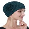 Alnorm Bamboo Chemo Headscarf for Women with Hair Loss, Pre-Tied Bonnet, Dark Green view 1