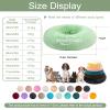 MAIFENGL Fluffy Donut Dog Bed, Washable, Removable, Non-Slip, Apricot, 70 cm/28 in view 2