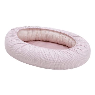 Cambrass Baby Nest Bed-in-Bed Vichy10, 55 x 90 x 15 cm, Pink