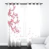 2-Piece Pink Flower Curtains, Blackout and Opaque, 234 x 137 cm (W x H) view 3