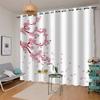 2-Piece Pink Flower Curtains, Blackout and Opaque, 234 x 137 cm (W x H) view 4