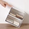 Desktop Cosmetic Storage Box, Dustproof Makeup Organizer for Cotton Pads, Swabs, Bathroom Jewelry and Cosmetics, 5-Small, White view 3