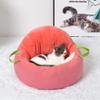 AnsonBoy Plush Round Pet Bed Cushion, Yellow view 2