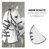 SUNRIDE Fly Sheet for Horses (Miami) - Detachable Neck Cover, Classic Walking Pleat, UV Protection, Breathable, Adjustable Belly and Leg Straps - White (135 cm) view 2