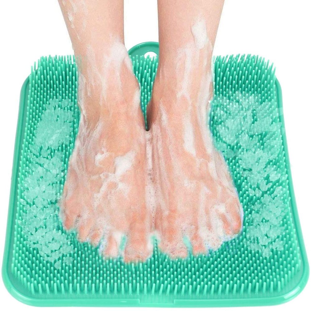 Ecoodisk Shower Foot Scrubber Mat with Massage Bristles