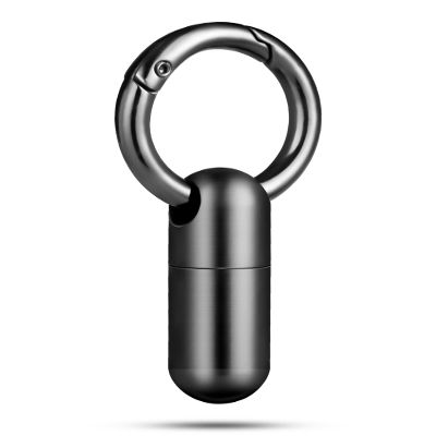 TISUR Titanium Pill Keychain, Compact Travel Pill Case