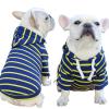 URYYRIT Dog Hoodie, Blue and Yellow, XL view 1