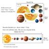 DOTUIARG Solar System Planet 3D Wall Stickers for Kids' Rooms view 2