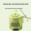 Lelukee Reptile Heat Lamp with Protective Cage, 100W Ceramic Heat Emitter, EU Plug view 2