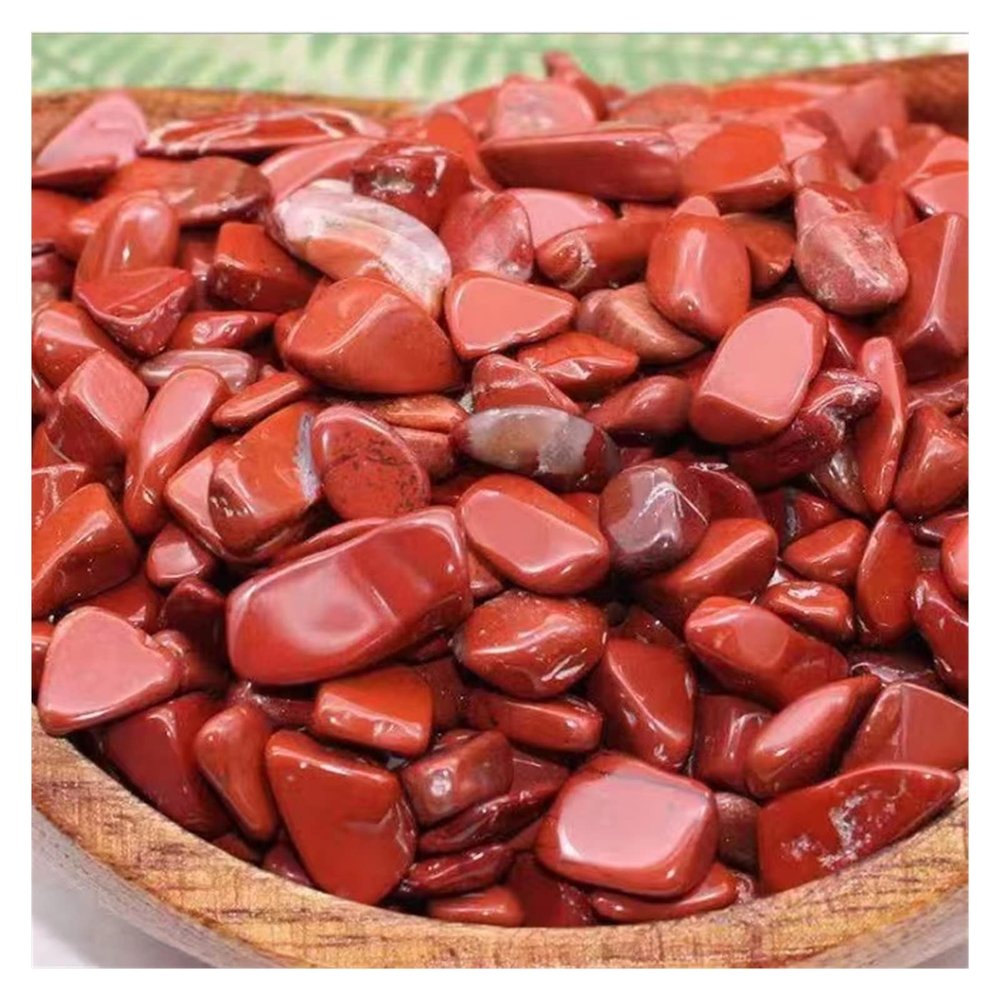 HYCYYFC Bulk Red Jasper Quartz Reiki Natural Crystals and Stones Healing Fire Gravel (12–17 mm, 100 g)