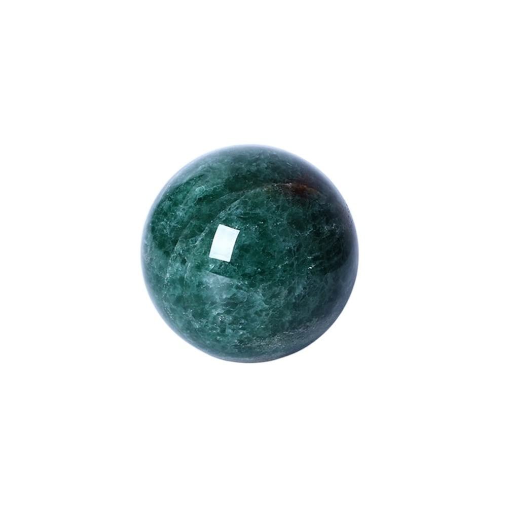 Natural Green Strawberry Quartz Crystal Ball, 6–7 cm