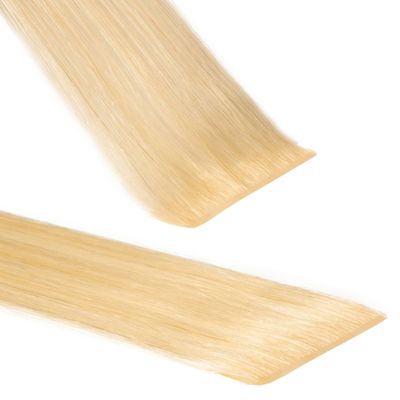 hair2heart Invisible Tape Extensions Premium Human Hair - 10 Tapes, 40 cm, 9/0 Light Blonde
