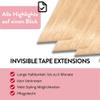 hair2heart Invisible Tape Extensions Premium Human Hair - 10 Tapes, 40 cm, 9/0 Light Blonde view 3