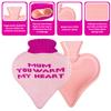 1L Natural Rubber Hot Water Bottle with Heart-Shaped Mother’s Cover view 2