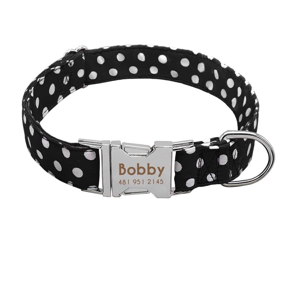 Personalized Engraved Nylon Dog Collar with ID Tag, 1 Piece, 2 m
