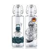 soulbottles Glass Water Bottle Set “Jellyfish & Soulsailor,” 2 x 600 ml view 1