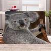 Aolity Cozy Blanket 150 x 200 cm, Zoo Koala Bear Blanket, Flannel Throw for Kids and Adults, Indoor and Outdoor Use view 1