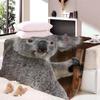 Aolity Cozy Blanket 150 x 200 cm, Zoo Koala Bear Blanket, Flannel Throw for Kids and Adults, Indoor and Outdoor Use view 2