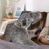 Aolity Cozy Blanket 150 x 200 cm, Zoo Koala Bear Blanket, Flannel Throw for Kids and Adults, Indoor and Outdoor Use view 3