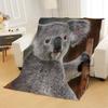Aolity Cozy Blanket 150 x 200 cm, Zoo Koala Bear Blanket, Flannel Throw for Kids and Adults, Indoor and Outdoor Use view 4