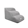 BOSERMEN Dog Stairs, Soft Pet Steps with Washable Zipper Cover, Easy to Climb, for Sofa Beds (Gray) view 1