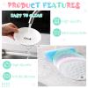 Thenshop Cat Bowls for Whisker Comfort, 6 Ceramic Plates with Non-Slip Silicone Mats view 4