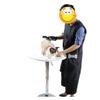 Leeadwaey Waterproof Pet Grooming Apron with Pocket, M view 4