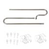 Leeadwaey Stainless Steel Water Lines and Drain Pipe for Aquariums and Plants, 12 mm view 1