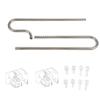 Leeadwaey Stainless Steel Water Lines and Drain Pipe for Aquariums and Plants, 12 mm view 2