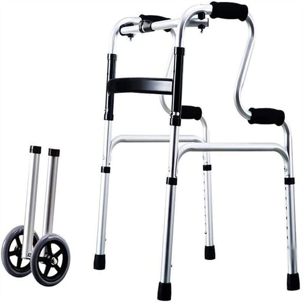 Walking Aid for Seniors, Adjustable Lightweight Aluminum Walker, Four-Pronged Cane (Color: A)