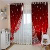 Blackout Curtains, 2-Piece Set, Red Christmas Tree Pattern, 210 x 110 cm view 3