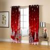 Blackout Curtains, 2-Piece Set, Red Christmas Tree Pattern, 210 x 110 cm view 4