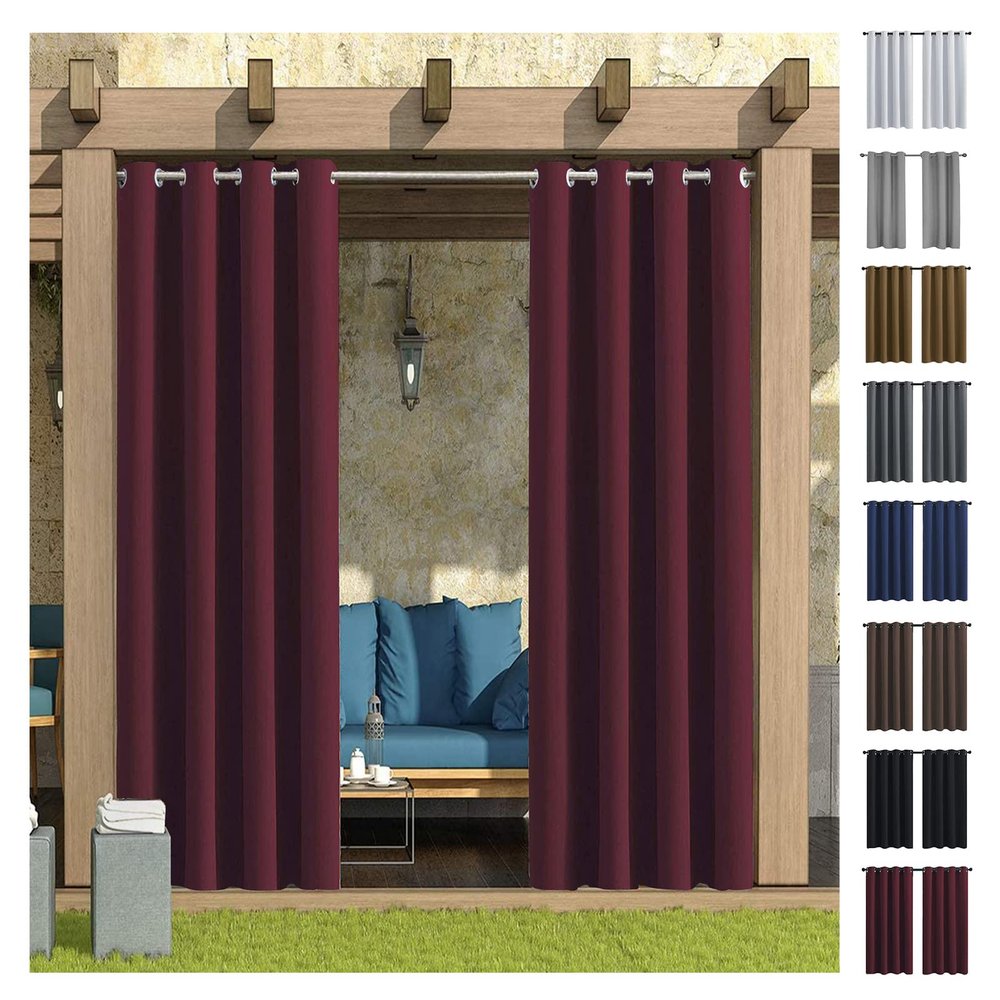 AEREY Blackout Curtain Panel for Living Room, Bedroom, or Nursery, 180 x 200 cm (W x H)
