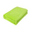 Battnot Small Flannel Blanket, 50 x 70 cm, 100% Polyester Microfiber, Soft and Warm, Green, Solid Color view 1