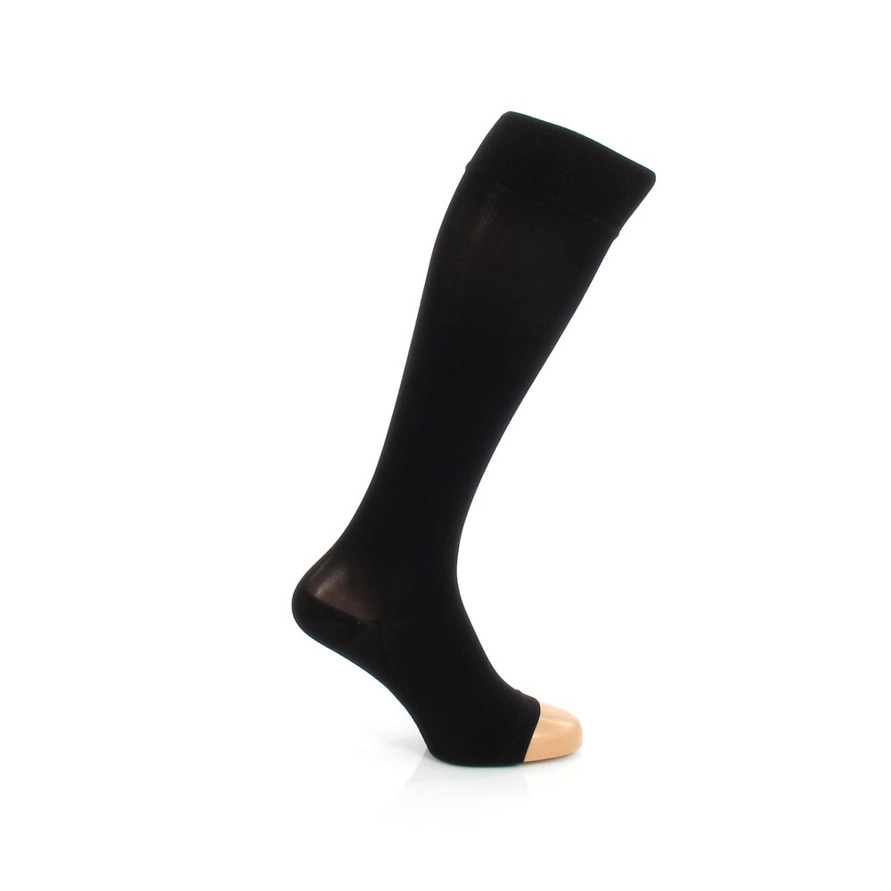 BORT AktiVen 100 CCL2 AD Short Open-Toe Compression Stockings, 1 Pair, Natural