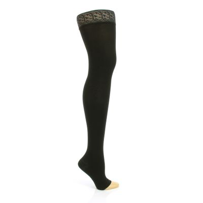 BORT AktiVen VITAL CCL2 AG Compression Stockings, Regular Length, Open Toe, 1, Anthracite