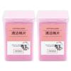 Eyelash Extension Cleaning Wipes, 400 Pieces, Pink, Lint-Free view 1